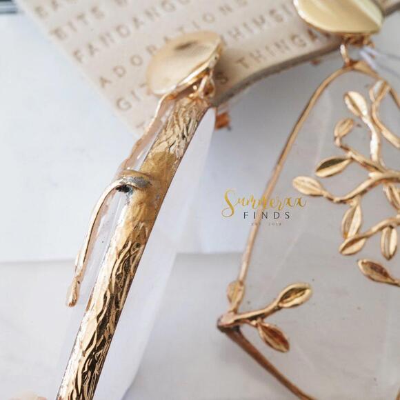 Anthropologie Nori Drop Earrings Clear Quartz - Picture 7 of 12